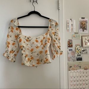 Floral Reformation crop top